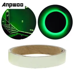 1,5 cm/1m leuchtend fluoreszierender Nacht Selbstkleinbares Glühen im Dunklen Aufkleber Tape Security Security Home Dekoration Warnband