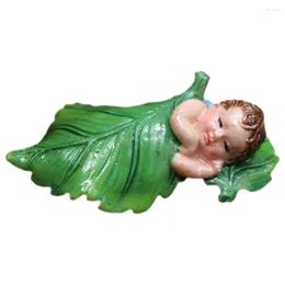 Gartendekorationen Feenstatue Ornament Baby Figuren für Dekor Glass Worker Geschenk Geburtstagsmodell Harz