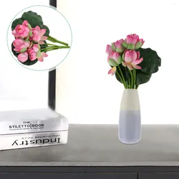 Decorative Flowers Faux Flower Arrangements Simulation Lotus Decoration Artificial Wedding Bouquets