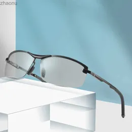 Güneş gözlükleri gün gece görme güneş gözlükleri Erkek Goggles Anti Glare UV400 Sürüş Açık Optoelektronik Sarı Yün Polarize Gözlük 557XW