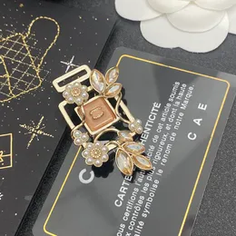 Luxus 18K Gold-plattierter Brosche Marke Designer Neues Design Mode charmante Frauen hochwertige Brosche hochwertige Diamant-Eingelegte Brosche Box