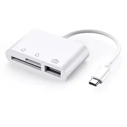 Yeni Tip C'den SD Kart Okuyucu OTG USB Kablo Mikro SD/TF Kart Okuyucu Adaptör Veri Aktarımı MacBook Cep Telefonu Samsung Huawei Veri için