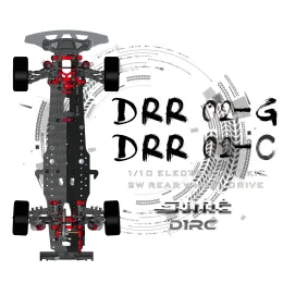 CARS SNRC DRR02 DRR02C 1/10 1:10 RC CAR RC MODELO 2WD GRANDE ÂNGULO DIREITO POSITIVO POST POST DRIFT VEÍCUL