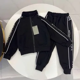 Baby Clothes Autumn Boys Tracksuits Brand Zipper Kids Three-piece Sports Suit Size 100 150 CM Hoodie Jackets And Pants 24Feb29