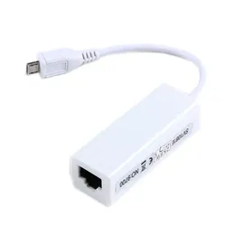 Przenośna karta sieciowa USB 2.0 do RJ45 10 Mb / s Micro USB do adaptera LAN Ethernet RJ45 do laptopa na PC Windows XP 7 8