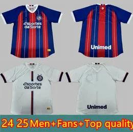 2024 EC Bahia Gilberto Hombres Soccer Courseys Rossi Flavio Daniel Rodriguinho 24 25 Men Home Away Football Shirt Club Shirt Sleeve