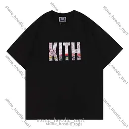 Kith Yüksek Kaliteli Tasarımcı Erkek Tişört Sokak Moda Baskılı Kısa Kollu Pamuk Kith Gömlek Sıradan Gevşek Hızlı Kurutma Kadın Tişört Lüks Marka Kith T Shirt 3082