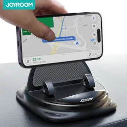 Stands Joyroom Universal Dashboard Car Holder Atualizada Reutilizável Silicone Phone Mount for Car Dash Antislip Pad Mat Phone Titular