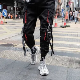 Pantaloni da uomo pantaloni da carico da uomo con tasche a più tasche elastico pantaloni harem harem da uomo casual hip-hop abbigliamento da strada pantaloni sportivi pantaloni techwearel2404