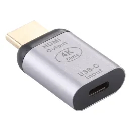 Dönüştürücüler Cep Telefonu Şarj Cihazı Adaptörü Typec / USBC dişi HDMI Erkek Alüminyum Alaşım Adaptör Cep Telefonu