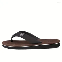 Slippers Men's Summer EVA Flip Flops: Lightweight Non-Slip Quick-Dry Solid-Color Thong Sandals For Beach & Everyday Comfort