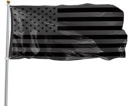 3x5ft Black American Flag Polyester No Quarter Avrà dato USA USA STORICO BANNER BANNERS SINGOLO SINGOLO OUTDOOR 9678764