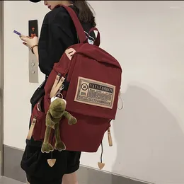 Plecak moda nylon miłośnicy plecaku nastolatka dziewczyna bookbag college laptop chłopcy kobiety torba podróżna shol czarna mochila