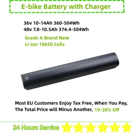 Del Electric Bikes City Bike Mountain Bike Ebike Battery 48V 10AH 36V 10AH 10.4AH 11.6AH 12AH 13AH 14AH MACWHEEL HIDDBATTERY BATTERY