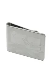 316L из нержавеющей стали блестящие планы полировки Паттерн Money Clips Money Clips Money Clip для мужчин и женщин никогда не исчезает и не меняет Color3732734