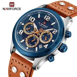 Armbanduhr Naviforce Original Herren ökologischer Antrieb Quarz Edelstahl Luxus Luminous Water of Watch Reloj Hombre 2023 Q240426