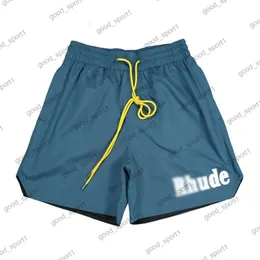 Rhude Shorts DesingerMenショートファッションスポーツパンツメンレザーレザーショーツUSサイズS-XL 920