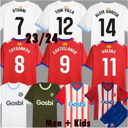 23 24 Girona Soccer Jerseys Stuani 2023 2024 Home Away Valery Toni Garcia Villa Dario Sanchez Garcia Football Shirts Tsygankov Camiseta de Futbol Men Kid Kit Uniform