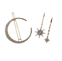 18pcset Moon Star Strainstone Hairpin Hair Clip Hair Pin