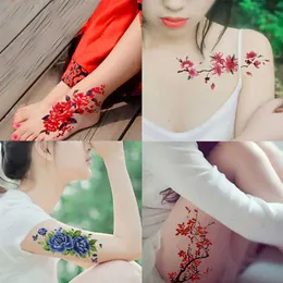 H666 Tattoo Transfer Tatto Waterproof Water Transfer Beauty Long Long Thread Fashion 3D Makeup Fake Tattoos Arm Arg Art Art Body Body Stattoo Tattoo Stattoo 240426