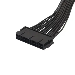 2024 NOWOŚĆ 30 cm 24Pin 20+4pin Triple PSU -ATX Zasilanie Kabel adaptera 18AWG Drut do górnictwa Synchronizacja zasilania