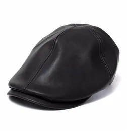 WHOLEMENS IVY CAP FAUX LEATHER BUNNET NEWSBOY BERET CABBIE GATSBYフラットゴルフHAT279O4565427