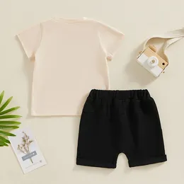 Kleidung Sets Kleinkind Baby Boy Sommer Kleidung Big Bruder im Bau kurzärmelige Tops Shorts süßes Kind geborene Outfits