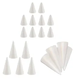 Party Decoration 20PCSSet White Creative Styrofoam Foam Ornament Cone Shape DIY CRAFT8717394