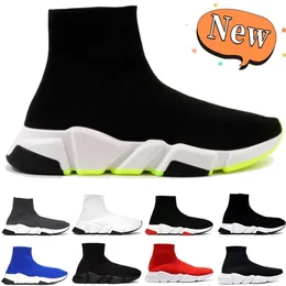 Scarpe Paris Designer Speed Trainer Socks Women Men Platform Sneaker Stampare Black White Noir Blue Blue Mens Designer di lusso Designer casuali