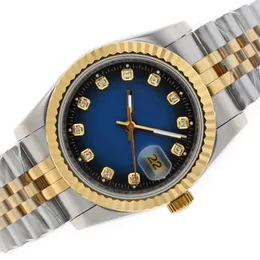 Luxury Woman Watch for Woman Watch Designer Woman Gold Watch Gold Automatic Two Tone Diamond Marking con quadrante dorato donna orologio da orologio di lusso con box orologio blu 26mm