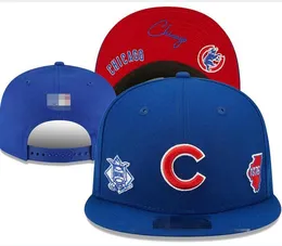 American Baseball Cubs Snapback Los Angeles Hats New York Chicago La Ny Pittsburgh Designer de luxo San Diego Boston Casquette Sports Oakland Caps Ajustável A1