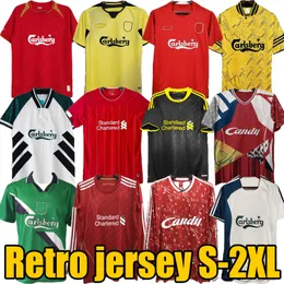 1965 camisas de futebol retrô de Fowler 84 85 86 87 88 89 91 93 94 95 96 98 Gerrard Suarez 2000 01 04 06 07 10 14 15 19