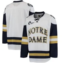 Hockey Notre Dame Fighting Irish College Ice Hockey Jersey Men's Brodery Stitched Anpassa valfritt nummer och namntröjor