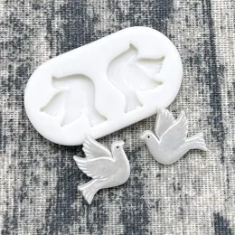 Moulds Dove Silicone Sugarcraft Mold Resin Tools Cookie Cupcake Chocolate Baking Mold Fondant Cake Decorating