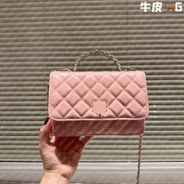 Evening Bag Pink Purse Fashion Bags Top Leather Crossbody Bags High Quality Shoulder Bags Cowhide Iron Hand Wealth Bag Lady Handbags Luxury mini Clutch Bag top handle