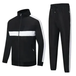 Französische Survetpour Homme Streifen Mosaik Herren Brand Tracksuits Casual Frühling Herbst Neue White Sports Classic Stickereien Marken -Tracksuiten