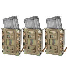 Holsters 3pcs Tactical Fast Mag TPR Flexible MOLLE MOLLE Caricatore Carrier per AR15 M4 5,56/7,62 mm CPA CAUFFAGE MAG Case