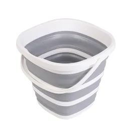 Sile Bucket For Fishing Promotion Folding Car Wash Outdoor Supplies Square 10l Bathroom Kitchen Cam jllGVC1632945