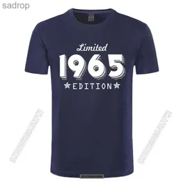 Erkek Tişörtleri 1965 Sınırlı Sayısı Altın Tasarım Erkek Siyah T-Shirt Serin Günlük Gurur T-Shirt Erkekler Unisex Yeni Gevşek T-Shirtxw