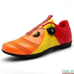 Sapatos de ciclismo moda unissex homens malha de bicicleta respirável tênis mtb spd de borracha de borracha não deslizante Sapato de bicicleta de estrada