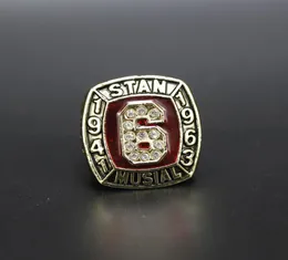 Baseball do Hall of Fame 1943 1963 6 Stan Musial Team S Ring ship com caixa de exibição de madeira Menir Men Fan Presente 20207961529