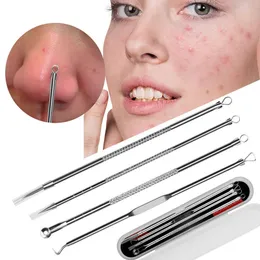 Set da 4 pezzi Aghi acne blackhead rimodellano ad ago in acciaio inossidabile Acne Speciale utensile faccia a pimpa per la cura della pelle della pelle