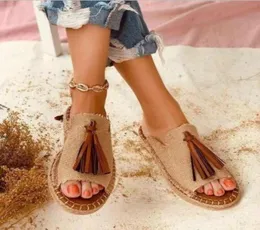 2021 Brand Fashion Women Shoe Sandals Summer Flat Shoes PU Leather Female Domande di Luxury Designe Zapatos Mujer9024237