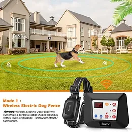 Wireless Dog Fence System: Electric Fence Training Collar for