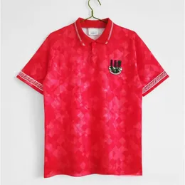 Maglie da calcio Maglie selezionate 1990-92S Welsh Home Jersey Top Version Jersey Adult Classic Football Jersey