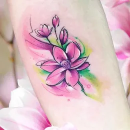 Передача татуировки маленькая свежая вишня цветовую наклейку с татуировкой 1 размер 12-19 см 240427