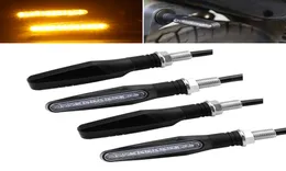 2x Motorrad -Blinkerlicht Flexible LED -Moto signalisiert Lichtanzeigen Universal Blinker Bernsteinblinser3437196