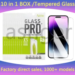 Защитное стекло для защиты экрана для iPhone 15 14 13 12 Mini 11 Pro XS Max XR 6 7 8 Plus Samsung A15 A25 A35 A55 A51 A05 Protect Film 9h 0,33 мм с бумажной розничной коробкой Оптовые