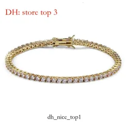 Tennis Necklace Designer Bracelets Silver Gold Chain Diamond Zircon Fashion Jewelr Stainless Steel for Men 3mm 4mm 5mm Chains 7inch 8inch 9inch Adult 6106