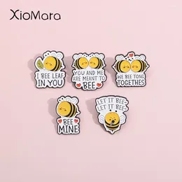 Brooches I Bee Leafin You Enamel Pins And Me Are Meant To Lapel Badges Custom Cute Insects Jewelry Gift For Kids Friends